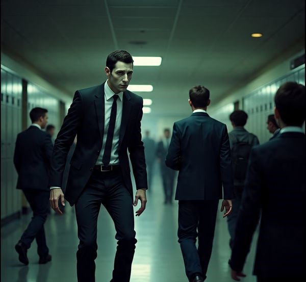 Slenderman Lost at School