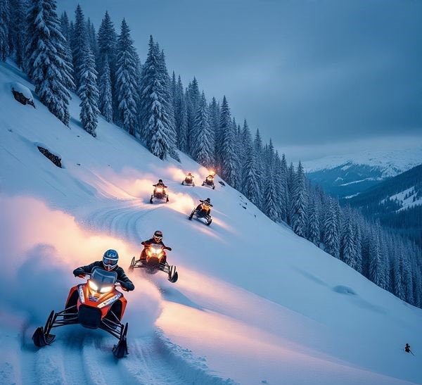 Snow Fall Hill Track Racing